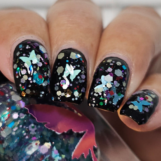 Festive Butterflies (Glitter Topper) (14 ml)
