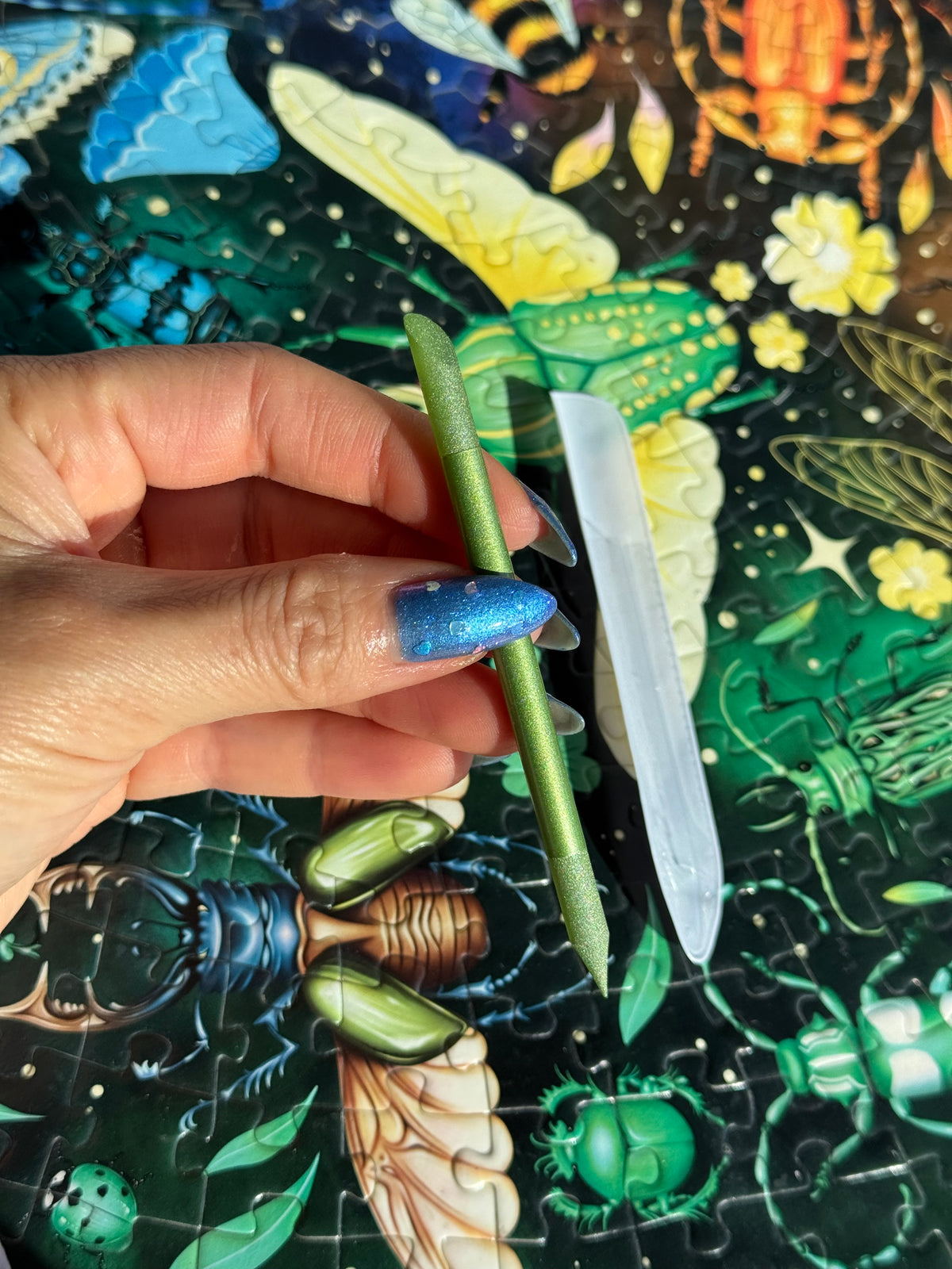Dual-head Glass Cuticle Pusher