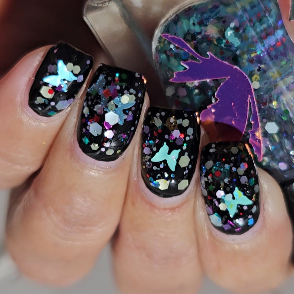 Festive Butterflies (Glitter Topper) (14 ml)